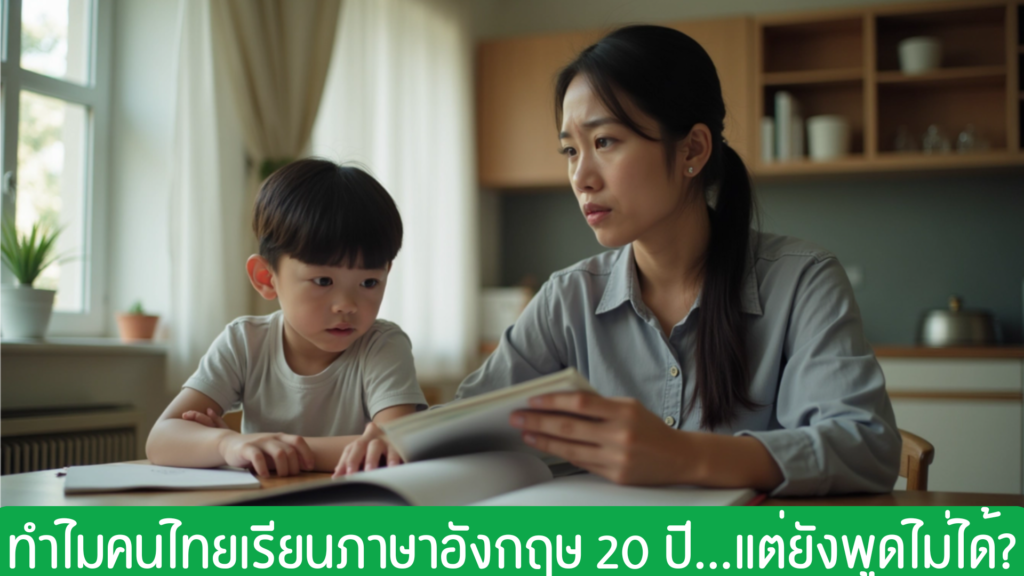ทำไมคนไทยเรียนภาษาอังกฤษ 20 ปี…แต่ยังพูดไม่ได้? (คำตอบที่พ่อแม่ต้องรู้)